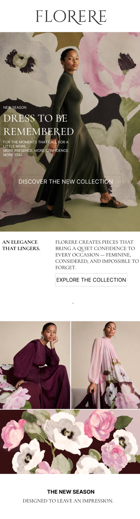 Florere email design by Gazi Digital